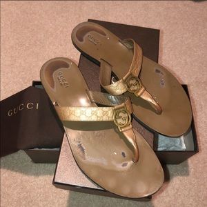 Authentic Gucci Flip Flops